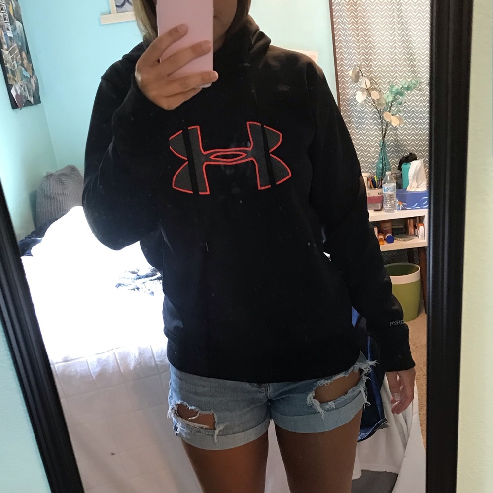 Dark Grey Sweatshirt with pink & light grey logo